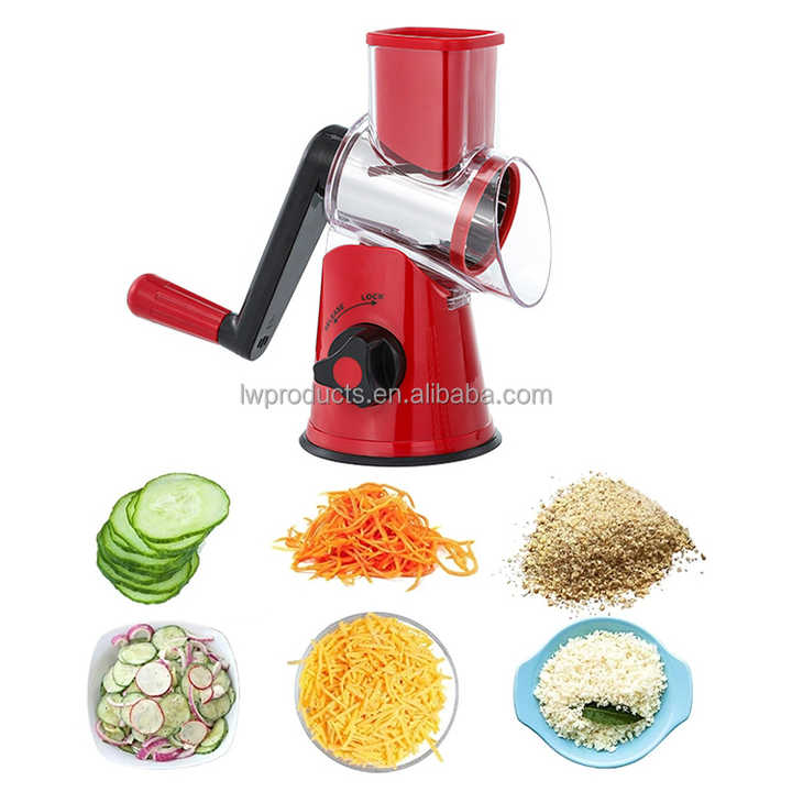 Kitchen Gadgets 3-in-1 Multifunctional Vegetable Food Shredder Fruit Slicer Cutter Chopper Rotary Cheese Grater No reviews yet 1 sold - SAFARA