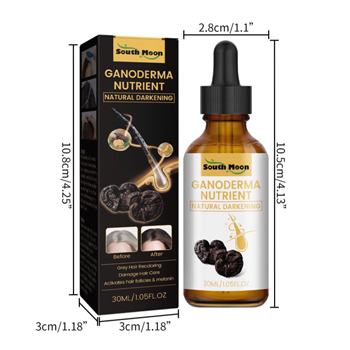 Ganoderma Nutrient for Body Care Activates Hair Follicles and Melanin Recoloring Grey Hair with Natural Darkness - SAFARA