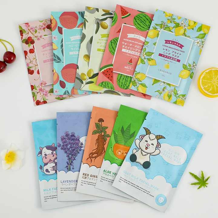 Beauty Fruit  Facial Mask Paper Sheet Korean Skin Care Moisturizing Aloe Vera Face Masks - SAFARA