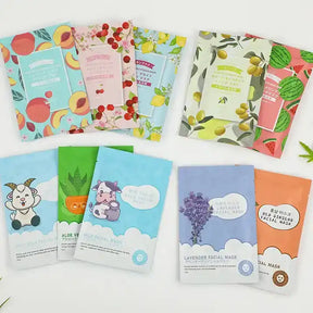 Beauty Fruit  Facial Mask Paper Sheet Korean Skin Care Moisturizing Aloe Vera Face Masks - SAFARA